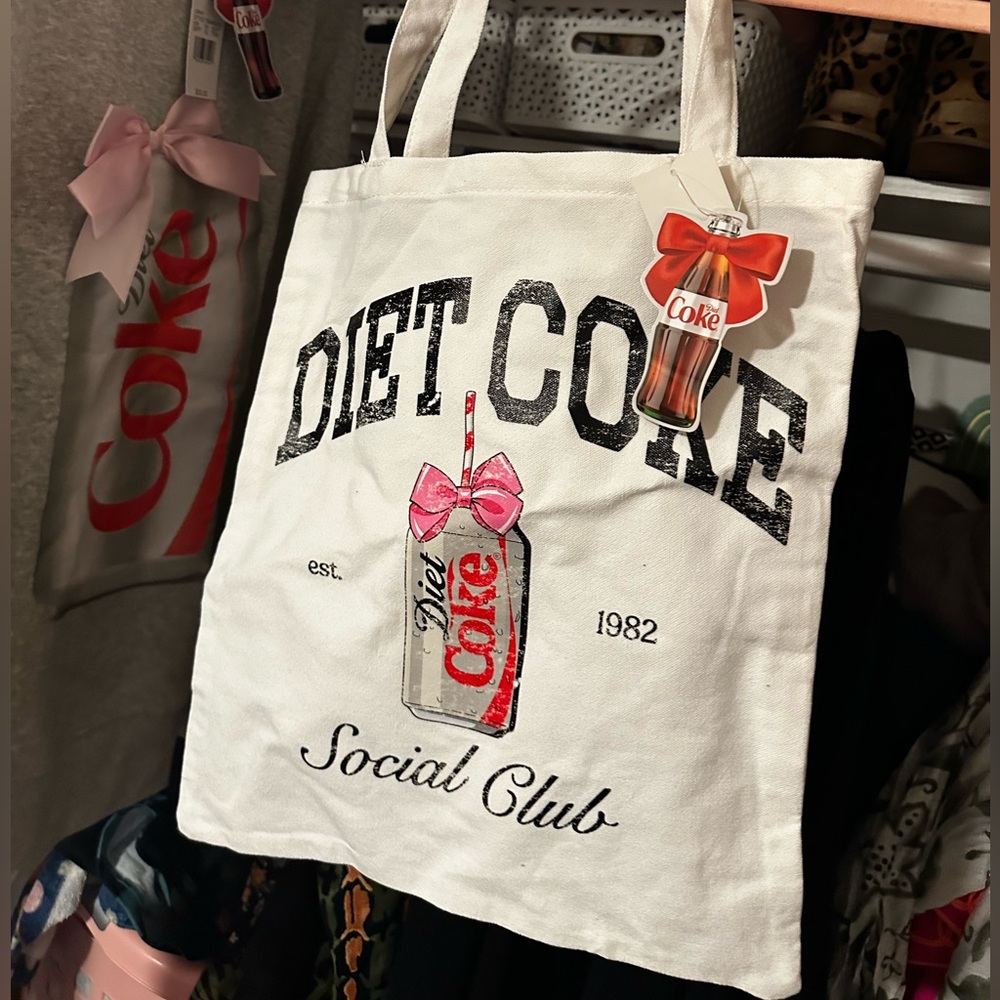 White Diet Coke x Target Tote Bag BNWT
